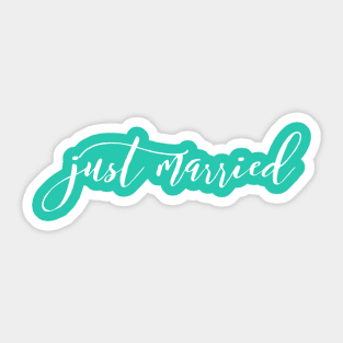 Just Married Sticker